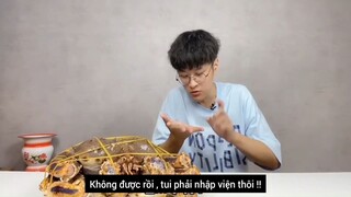 Review kinh dị cùng xẻo cưa Thanh niên lần đầu ăn cua hoàng đế real 🤣🤣 #doisong