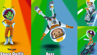 Subway Surfers Houston ปลดล็อกชุดอวกาศของ Alba Endeavour Buzz & Shuttle