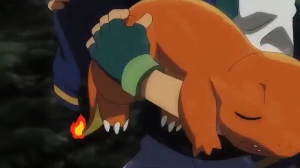 The abandoned Charmander showed its power in Xiaozhi's hands