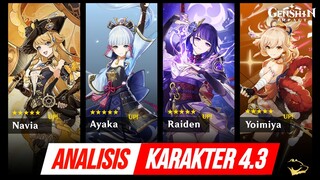 ANALISIS Banner 4.3 Navia Chevreuse Raiden Yoimiya Ayaka - Raiden Sign vs Cons? - Meppostore.id