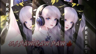 Preset Alightmotion🎟 Dj Paw paw paw Trend On tiktok🎶
