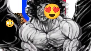 The nerdy auditor is just looking for trouble, the strong and the weak, Yujiro and Baki.