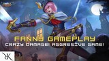 Fanny Aggresive Gameplay🌾🌾, epic moment detik 30!