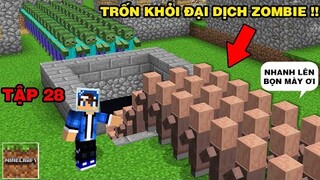Tập 28 | MINECRAFT PE ĐẠI DỊCH ZOMBIE | Cùng Dân Làng Chống Zombie Bằng Vũ Khí Mới..!!