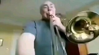 When you mount a camera on a trombone, but with Dwayne Johnson's sound effects