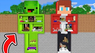 JJ And Mikey Build An UNDERGROUND Bases In Minecraft Funny Challenge Maizen Mizen JJ and Mikey