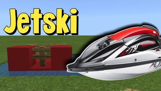 JETSKIE IN MINECRAFT PE | MINECRAFT POCKET EDITION JETSKI ADDON