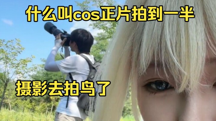 What do you mean, halfway through shooting the cosplay, the photographer went off to photograph bird