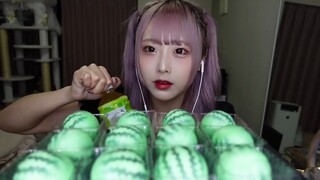 【Gadis Jepang】Makan Balon Kertas Rasa Semangka