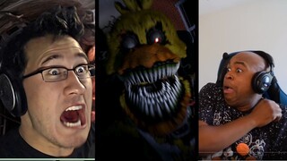 Markiplier All FNAF Compilation Reaction!