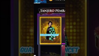 HOKI DAPAT KOSTUM TANJIRO FREE FIRE X DEMON SLAYER #kimetsunoyaiba #freefire #shorts