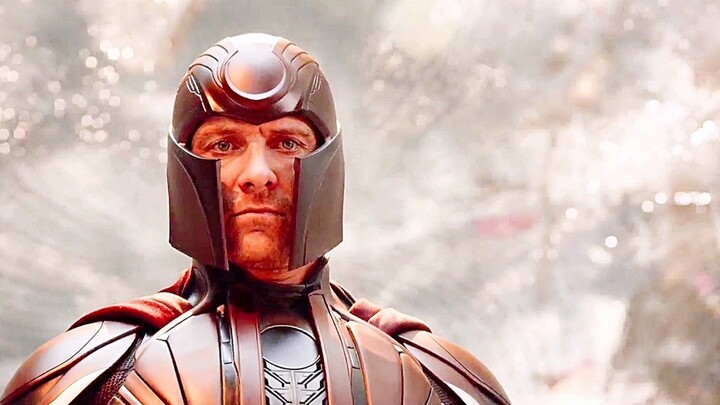 In the movie, Magneto was at his peak, controlling the entire earth's metal