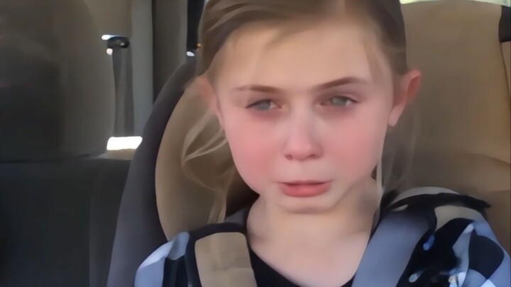 The little sister burst into tears because her older brother wouldn’t let her kiss him!