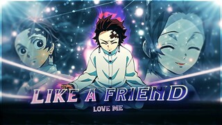 (+Project file!) - Love Me Like A Friend - Tanjiro X Shinobu - [EDIT/AMV] ❤💜