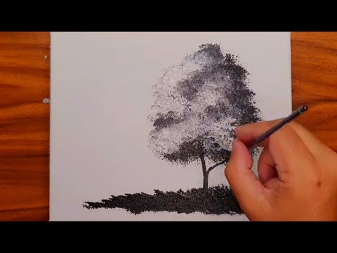 CÁCH VẼ CÂY CƠ BẢN BẰNG MÀU GOUACHE Mỹ Thuật Bụi #24 CÁCH VẼ CÂY CƠ BẢN BẰNG MÀU GOUACHE Mỹ Thuật Bụi