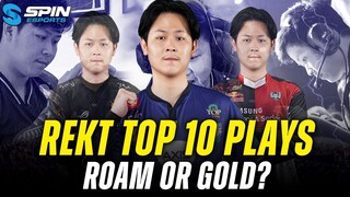 TOP 10 PLAYS EVOS LEGENDS REKT! REKT AKAN COMEBACK DAN BERMAIN GOLDLANER ATAU ROAMER?