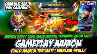 GAMEPLAY AAMON BUFF❗ EMBLEM AAMON & BUILD AAMON TERSAKIT 2023❗CARA MAIN AAMON SAKIT & TUTORIAL AAMON