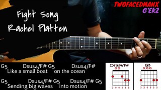 Fight Song - Rachel Platten (Guitar Cover With Lyrics & Chords)