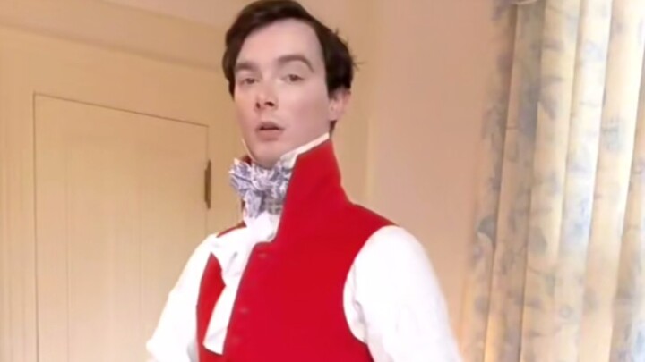 (ترجمة صينية) عملية ارتداء ملابس الرجال اليومية في فترة الوصاية البريطانية عام 1810، أسلوب "الكبرياء