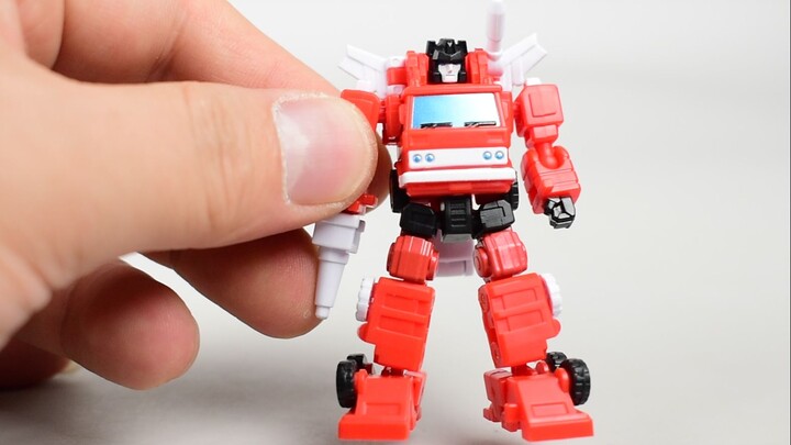 Ukuran gambar kecil! Truk Pemadam Kebakaran Seri Mini Transformer Dr. Wu