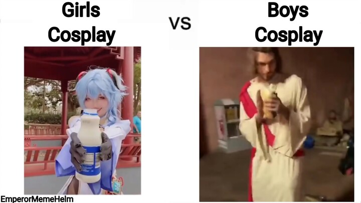 cowok cosplay vs cewek cosplay