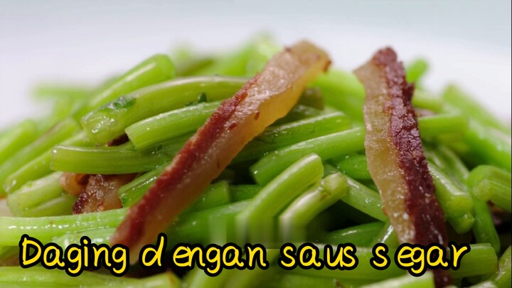 Daging dengan saus segar