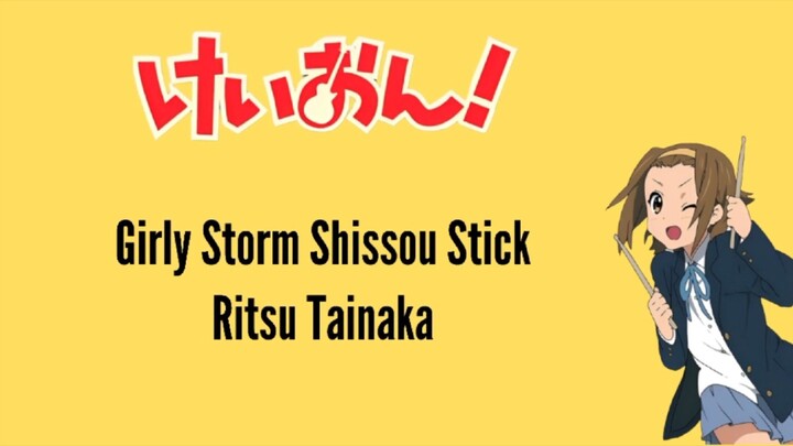 Ritsu Tainaka Girly Storm Shissou Stick ( Kanji / Romanji / Indonesia )