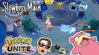 Amnesia + Scald Combo! Slowbro Gameplay Special Attacker Build Pokemon Unite