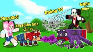 MỀU THỬ THÁCH THU PHỤC THÚ CƯNG CÁO SPIDER NAM TRONG MINECRAFT*REDHOOD KHIÊU CHIẾN HỘI QUÁN NHỆN NẤM