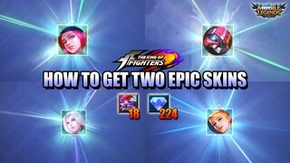 HOW TO GET TWO EPIC SKINS WITH JUST 225 DIAMONDS IN THE KOF BINGO EVENT - MLBB