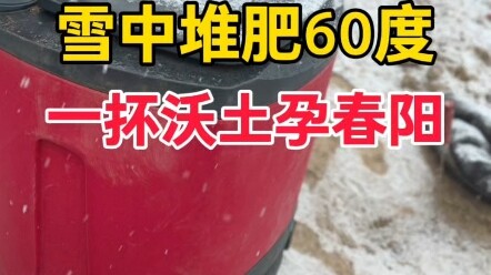 It’s been ages since I’ve had this wild contrast of snow outside and scorching heat in my compost pi