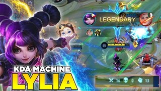 LYLIA 16 KILLS 17 ASSIST AND NO DEATH ! UNSTOPPABLE GAMEPLAY   | THE KDA MACHINE | "MLBB Gusion"