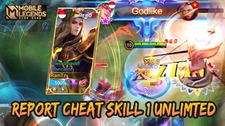 BEGINI CARA CHEAT LANCELOT UNLIMITED SKILL 1 😄😄 | LANCELOT GAMEPLAY #161 | MOBILE LEGENDS BANG BANG