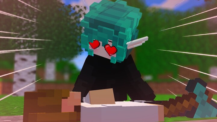 Rita runs after Max in LOVE ❤ |Minecraft Animation Max and Rita | Max and Rita