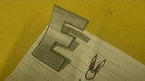 How to draw Letter E 3D request by Elle You Channel