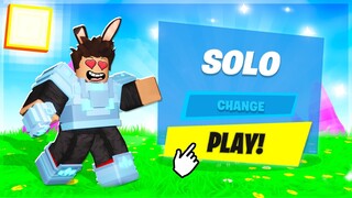 I Played SOLO, and Found a *HACKER* in Roblox Bedwars!