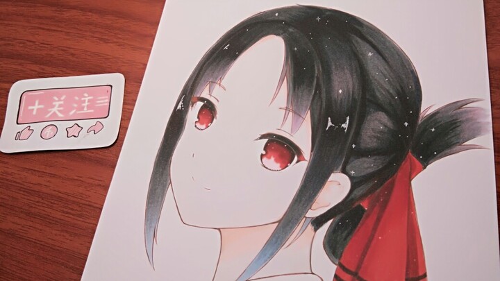 [Hand-drawn with marker] Miss Kaguya wants to wash her hair (funny)