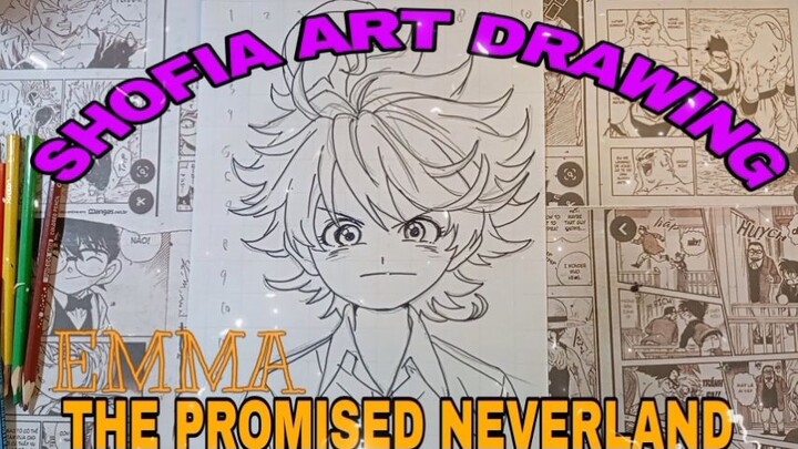 drawing emma the promised neverland