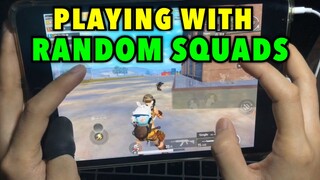 PLAYING WITH RANDOM SQUADS | PUBG MOBILE - IPAD MINI 5