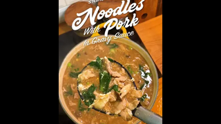 “ราดหน้าหมูหมัก” 🐷🍃🍂