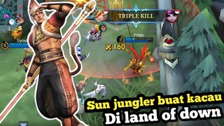 Sun kembali mengacak-acak land of down!? berhati-hatilah!? habis dibuff berkeliaran - Mobile Legends