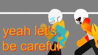 🔥 Flame Sans🔥 and ⚡ Electro Sans ⚡ Vs 🩸 Slaughter Sans 🩸