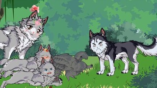 Reborn little wolf cub! The love between wolf and fox continues!