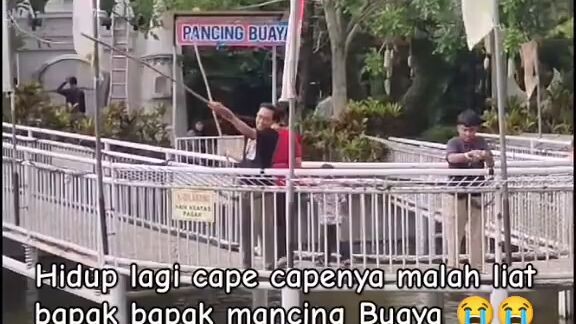 video lucu mancing buaya