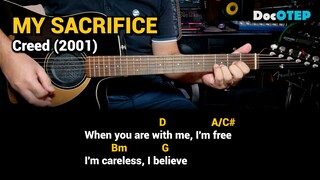 My Sacrifice - Creed (2001) Easy Guitar Chords Tutorial with Lyrics Part 3 SHORTS REELS