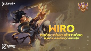 WIRO MÙA 22 - TRANG BỊ, BẢNG NGỌC, PHÙ HIỆU VÀ COMBO WIRO MẠNH NHẤT