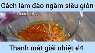 Cách làm đào ngâm siêu giòn thanh mát giản nhiệt #4