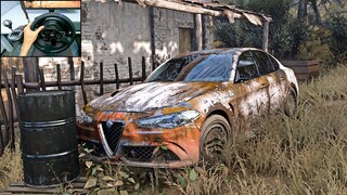 Rebuilding Alfa Romeo Giulia (900HP) - Forza Horizon 5 | Thrustmaster T300RS + TH8A Shifter Gameplay