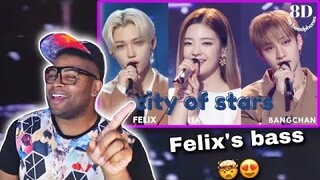 Felix’s Bass Though 😍 | Bang Chan, Felix X Lia - City of Stars | REACTION