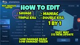 How To Edit Savage Maniac , Triple and Double Kill Separately New Update |   Not Obvious Edited